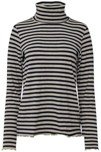 Laurasøn T-Shirt, Ringel, Stehkragen, Langarm Marine L 825890130-L Laurasøn T-Shirt, Ringel, Stehkragen, Langarm Marine L 825890130-L von Laurasøn