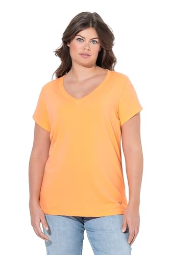 Laurasøn T-Shirt, V-Ausschnitt, 1/2 Arm, Oeko-TEX Made in Green Cantaloupe orange 52+ 837109640-52+ von Laurasøn