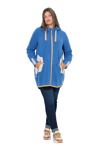 Laurasøn Teddy-Sweatjacke, Langarm, Kapuze, Oeko-TEX fernblau 56+ 842391731-56+ von Laurasøn