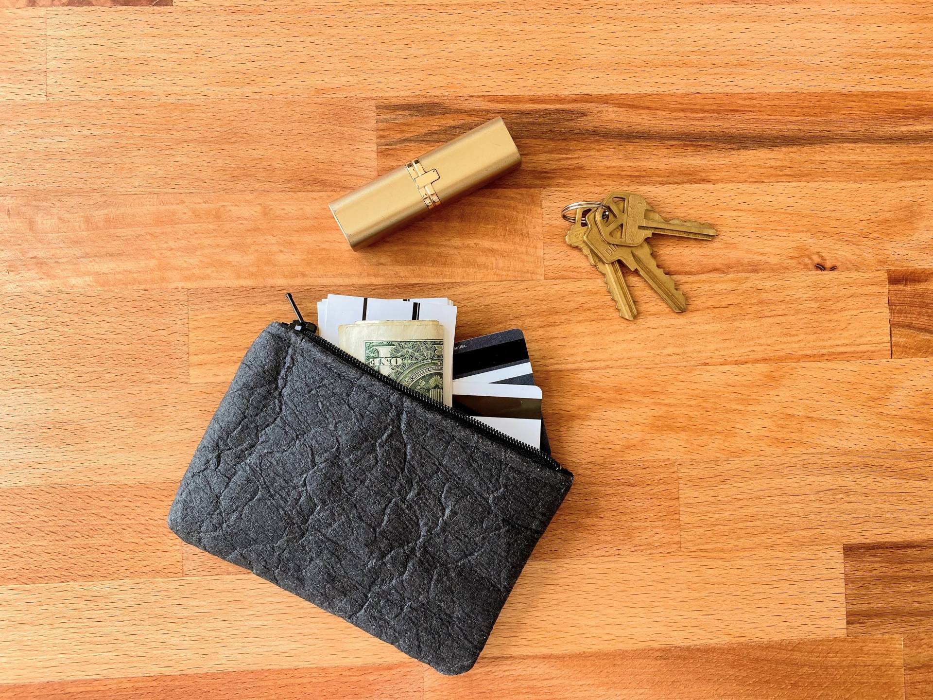 Pflanzlich Basierte Leder Mini Geldbörse, Kartenhalter Pflanzlich Basierte Leder Mini Geldbörse, Kartenhalter von LaureateStudio