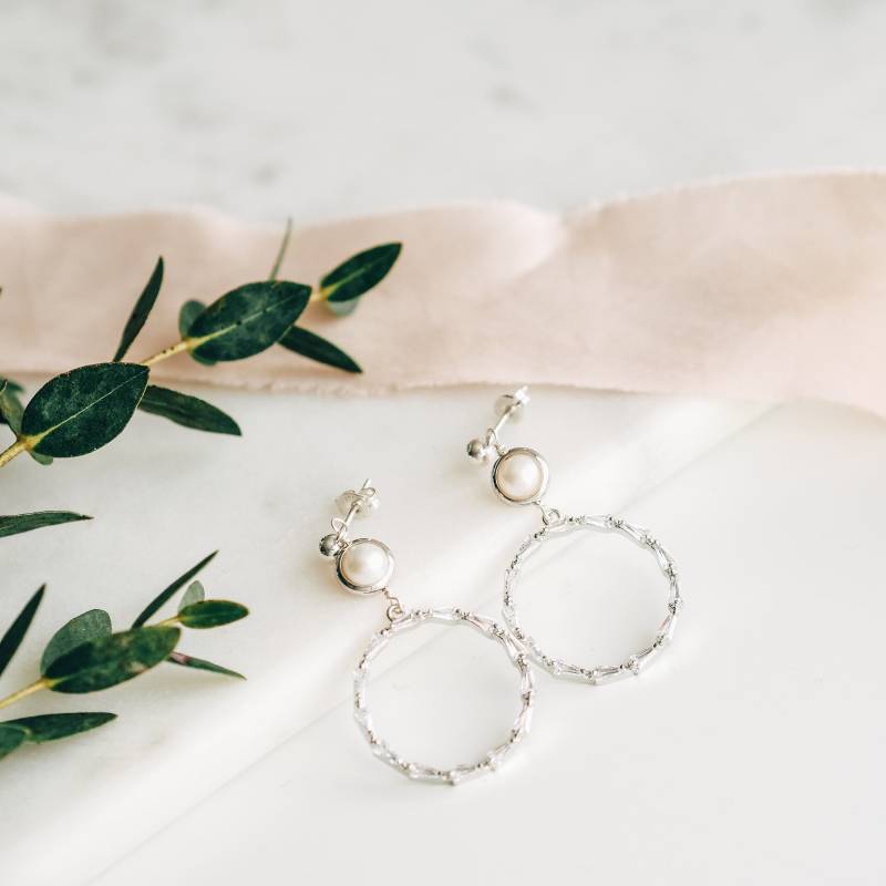 Ohrringe Ohrhänger Braut Chandelier Hochzeit Perle Ohrringe Ohrhänger Braut Chandelier Hochzeit Perle von LaurelLime