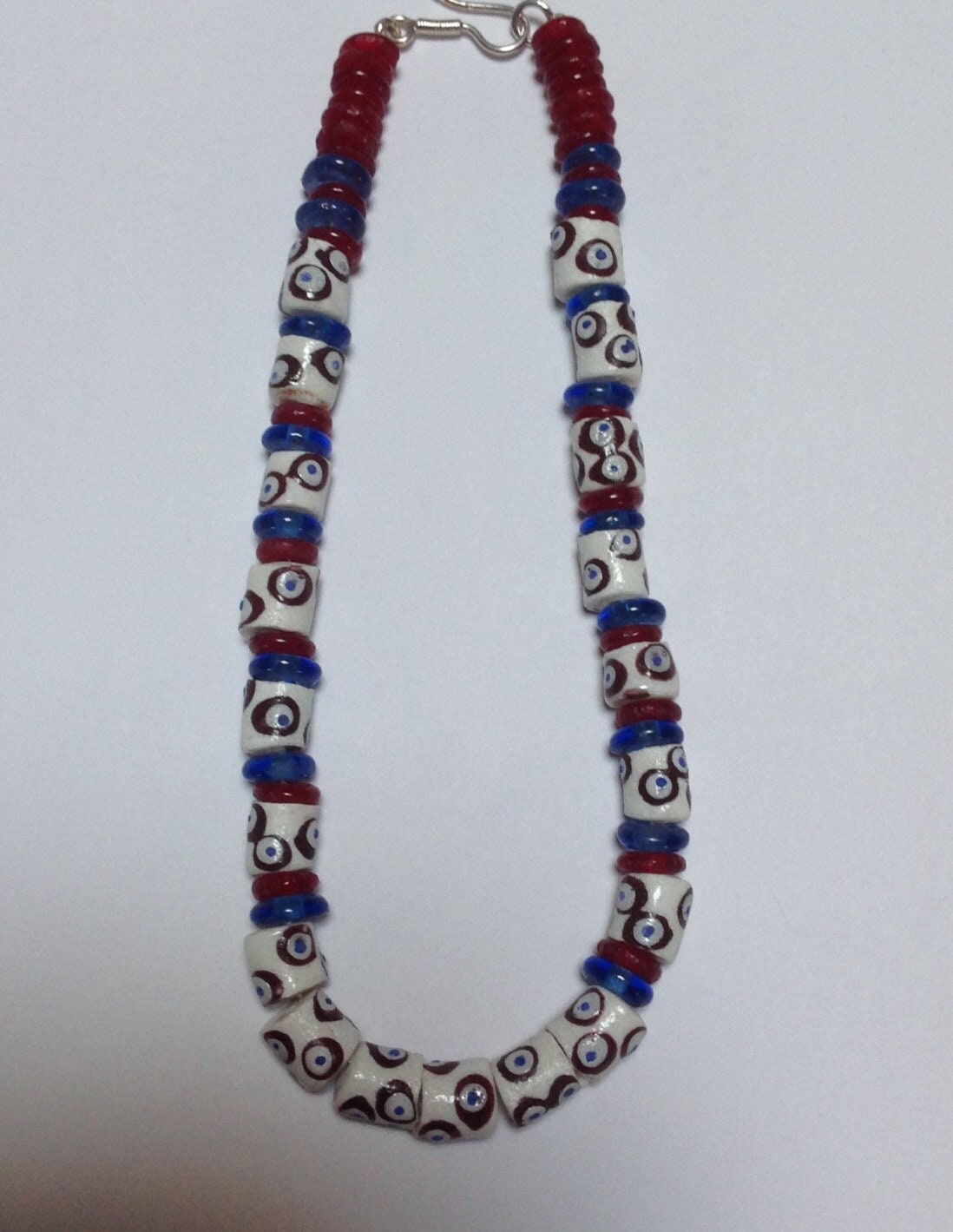 Vintage Glas - Und Tonkette von LaurelsBasket