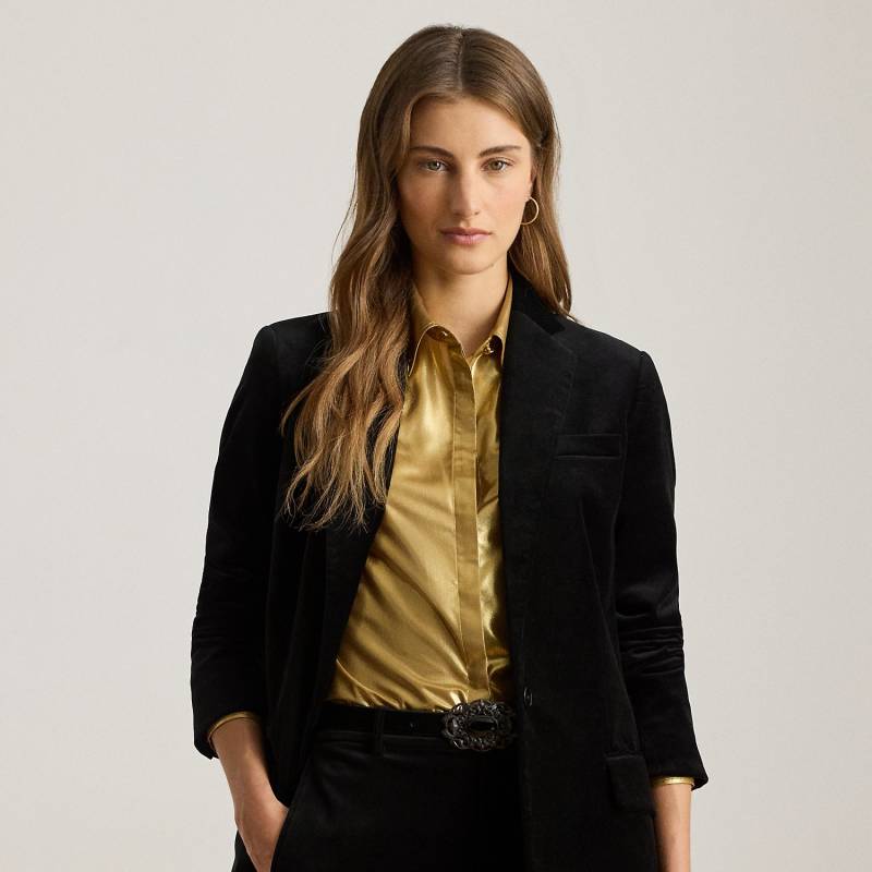 Kurzgrößen - Blazer aus Stretchsamt von Lauren Petite