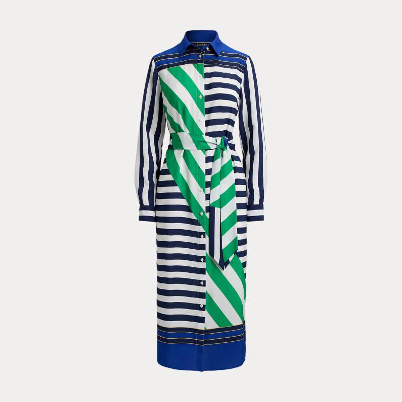 Kurzgrößen - Crêpe-Hemdkleid mit Streifen von Lauren Petite