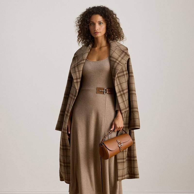 Kurzgrößen - Geripptes Midikleid mit Schnalle von Lauren Petite