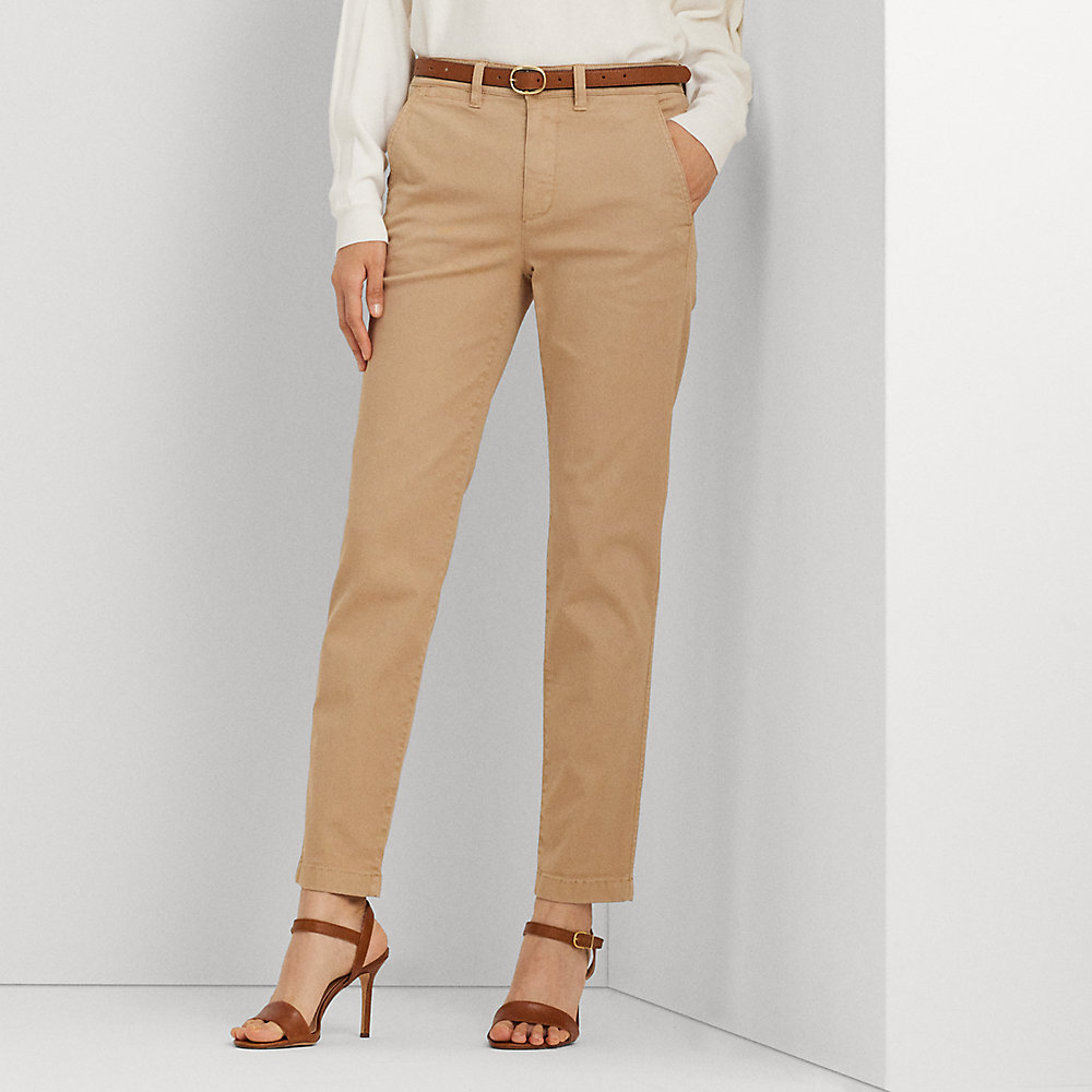 Kurzgrößen - Slim-Fit Hose aus Stretch-Chino von Lauren Petite