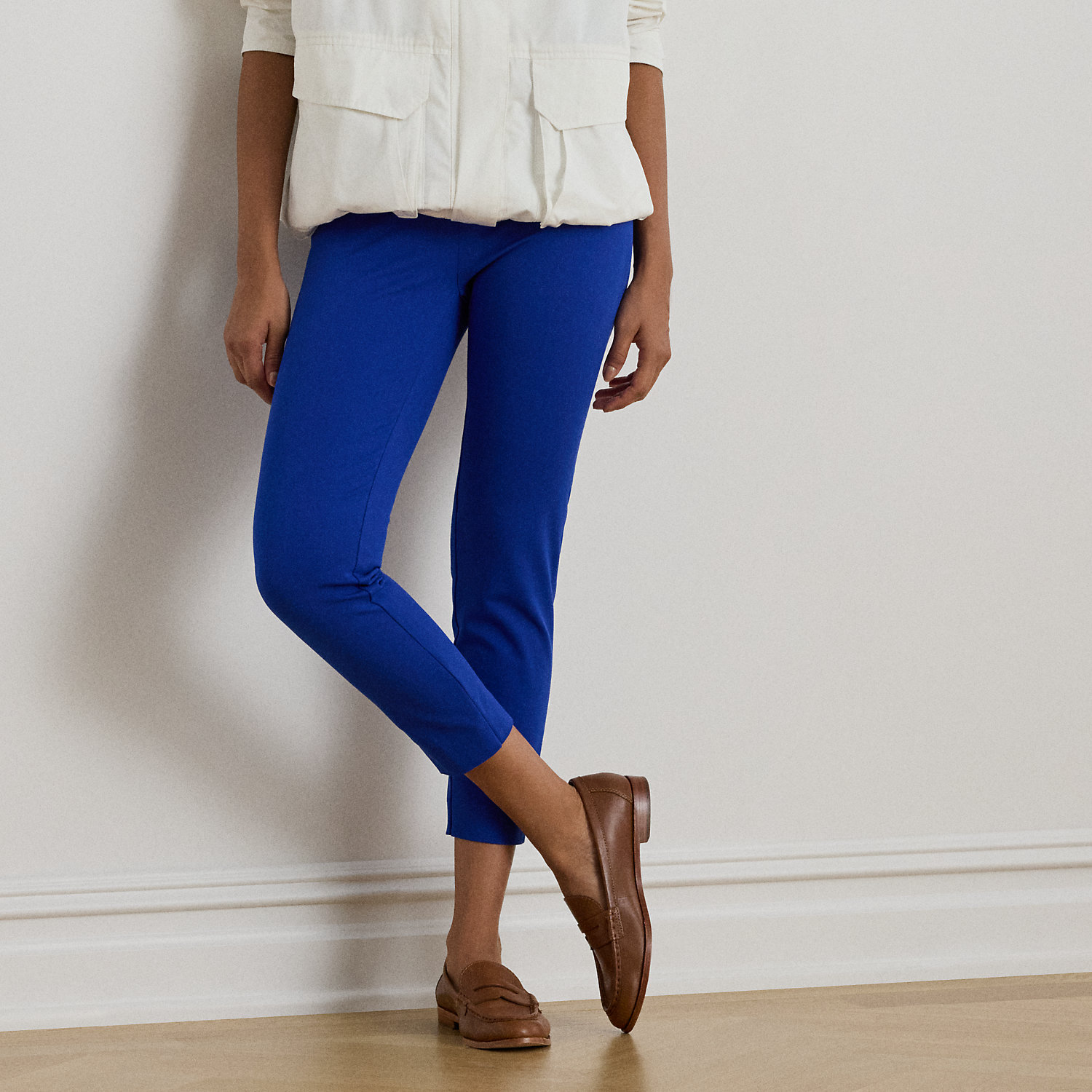 Kurzgrößen - Stretch-Twill-Skinny-Hose in 3/4-Länge von Lauren Petite