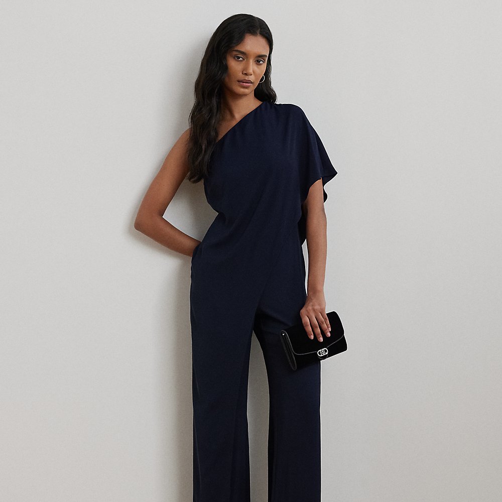 Einschultriger Jumpsuit mit Cape von Lauren