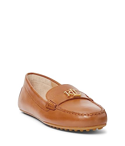 LAUREN Ralph Lauren Damen Barnsbury Driving Style Loafer, Sattel Deep Tan, 40.5 EU von Lauren Ralph Lauren