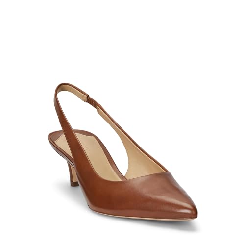 LAUREN Ralph Lauren Damen Lolah Pump, Sattel Deep Tan, 39 EU von LAUREN Ralph Lauren