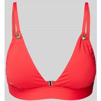 Lauren Ralph Lauren Bikini-Oberteil mit V-Ausschnitt in Rot, Größe 44 von Lauren Ralph Lauren