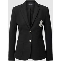 Lauren Ralph Lauren Blazer mit Label-Detail Modell 'ANFISA' in Black, Größe XL von Lauren Ralph Lauren