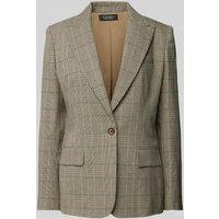 Lauren Ralph Lauren Blazer mit Reverskragen Modell 'GILMORE' in Hellgrau, Größe 38 von Lauren Ralph Lauren