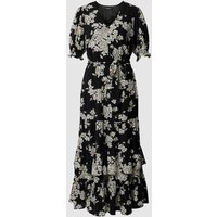 Lauren Ralph Lauren Blusenkleid mit Allover-Muster in Black, Größe 38 von Lauren Ralph Lauren