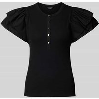 Lauren Ralph Lauren Blusenshirt mit Volantärmeln Modell 'CAMESON' in Black, Größe XS von Lauren Ralph Lauren