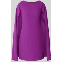 Lauren Ralph Lauren Cocktailkleid mit Rundhalsausschnitt Modell 'PETRA' in Aubergine, Größe 40 von Lauren Ralph Lauren