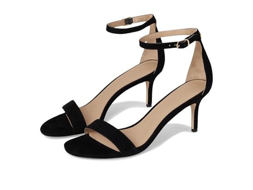 Lauren Ralph Lauren Damen Allie Mid-Heel Suede Sandalen mit Absatz, Schwarz, 40.5 EU von Lauren Ralph Lauren