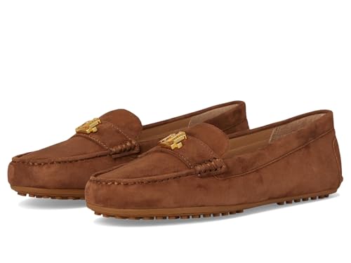 Lauren Ralph Lauren Damen Barnsbury Suede Loafer Driving Style, Tabak, 43 EU von Lauren Ralph Lauren