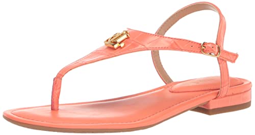 Lauren Ralph Lauren Damen Ellington Flache Sandale, Portside Coral, 35.5 EU von Lauren Ralph Lauren