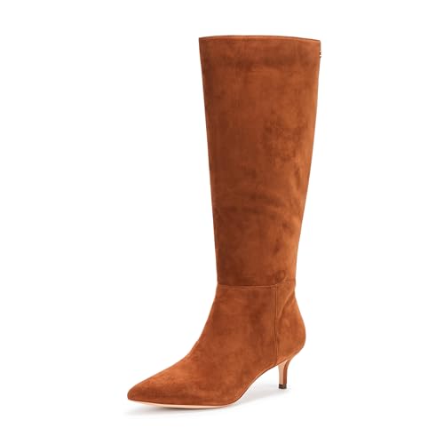 Lauren Ralph Lauren Damen McKay Suede Tall Boot Heel Knee High, Lauren Tan, 37 EU von Lauren Ralph Lauren