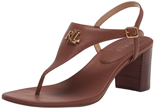 Lauren Ralph Lauren Damen Westcott Ii Sandalen Plattform, Sattel Deep Tan, 41 EU von Lauren Ralph Lauren