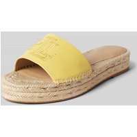 Lauren Ralph Lauren Espadrilles in Flecht-Optik Modell 'POLLY' in Gelb, Größe 38 von Lauren Ralph Lauren