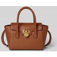 Lauren Ralph Lauren Handtasche aus Rindsleder mit Tragehenkeln in Cognac, Größe 1 von Lauren Ralph Lauren