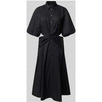 Lauren Ralph Lauren Hemdblusenkleid mit Cut Outs Modell 'NALDA' in Black, Größe 40 Lauren Ralph Lauren Hemdblusenkleid mit Cut Outs Modell 'NALDA' in Black, Größe 40 von Lauren Ralph Lauren