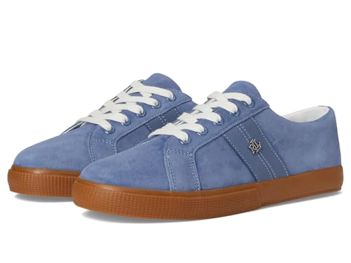 Lauren Ralph Lauren Janson Ii Damen-Sneaker aus Wildleder und Nappaleder, capri blue, 41 EU von Lauren Ralph Lauren