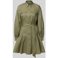 Lauren Ralph Lauren Knielanges Hemdblusenkleid mit Brustpattentaschen Modell 'REEDAN' in Oliv, Größe 40 Lauren Ralph Lauren Knielanges Hemdblusenkleid mit Brustpattentaschen Modell 'REEDAN' in Oliv, Größe 40 von Lauren Ralph Lauren