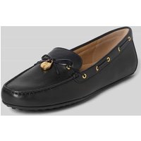 Lauren Ralph Lauren Loafers aus Leder mit Label-Applikation Modell 'WYLIE' in Black, Größe 39,5 Lauren Ralph Lauren Loafers aus Leder mit Label-Applikation Modell 'WYLIE' in Black, Größe 39,5 von Lauren Ralph Lauren