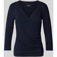 Lauren Ralph Lauren Longsleeve in Wickel-Optik Modell 'ALAYJA' in Dunkelblau, Größe XS Lauren Ralph Lauren Longsleeve in Wickel-Optik Modell 'ALAYJA' in Dunkelblau, Größe XS von Lauren Ralph Lauren