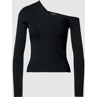 Lauren Ralph Lauren Longsleeve mit Feinripp-Struktur in Black, Größe S von Lauren Ralph Lauren