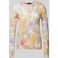 Lauren Ralph Lauren Longsleeve mit floralem Allover-Print Modell 'SHAVONNE' in Offwhite, Größe L von Lauren Ralph Lauren