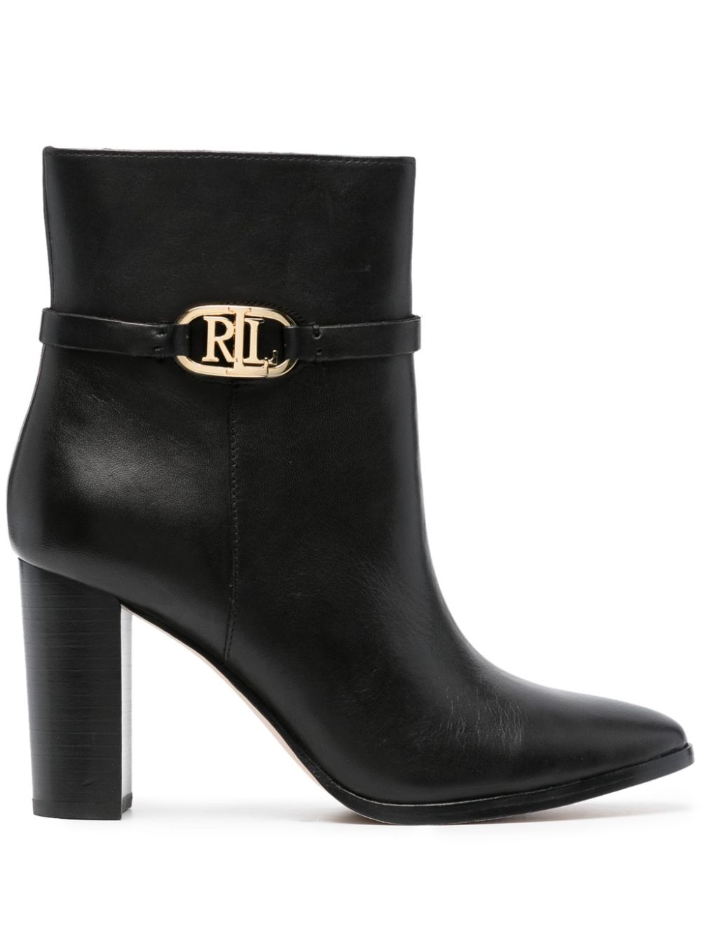 Lauren Ralph Lauren Stiefel mit Blockabsatz 90mm - Schwarz von Lauren Ralph Lauren