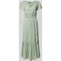 Lauren Ralph Lauren Midikleid im Stufen-Look Modell 'TILFERRE' in Mint, Größe 42 von Lauren Ralph Lauren