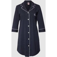 Lauren Ralph Lauren Nachthemd mit Polka Dots in Marine, Größe S von Lauren Ralph Lauren