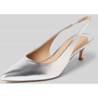 Lauren Ralph Lauren Pumps mit elastischem Fesselriemen Modell 'LOLAH II' in Silber, Größe 36 von Lauren Ralph Lauren