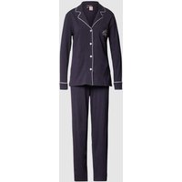 Lauren Ralph Lauren Pyjama aus Baumwoll-Modal-Mix in Marine, Größe S von Lauren Ralph Lauren