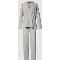 Lauren Ralph Lauren Pyjama aus Baumwoll-Modal-Mix in Mittelgrau, Größe M von Lauren Ralph Lauren