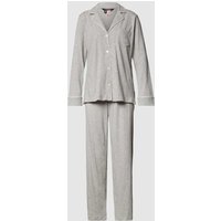 Lauren Ralph Lauren Pyjama aus Baumwoll-Modal-Mix in Mittelgrau, Größe S von Lauren Ralph Lauren