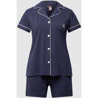 Lauren Ralph Lauren Pyjama aus Baumwolle in Dunkelblau, Größe L von Lauren Ralph Lauren