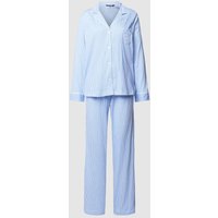 Lauren Ralph Lauren Pyjama mit Streifenmuster in Bleu, Größe L von Lauren Ralph Lauren