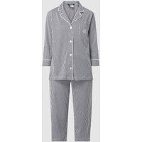 Lauren Ralph Lauren Pyjama mit Streifenmuster in Dunkelblau, Größe XS von Lauren Ralph Lauren