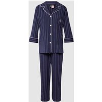 Lauren Ralph Lauren Pyjama mit Streifenmuster in Marine, Größe XL von Lauren Ralph Lauren