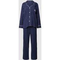 Lauren Ralph Lauren Pyjama mit Streifenmuster in Marine, Größe XS von Lauren Ralph Lauren