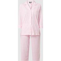 Lauren Ralph Lauren Pyjama mit Streifenmuster in Rosa, Größe XS von Lauren Ralph Lauren