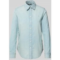 Lauren Ralph Lauren Regular Fit Jeansbluse mit Logo-Stitching Modell 'JAMELKO' in Jeansblau, Größe XL Lauren Ralph Lauren Regular Fit Jeansbluse mit Logo-Stitching Modell 'JAMELKO' in Jeansblau, Größe XL von Lauren Ralph Lauren