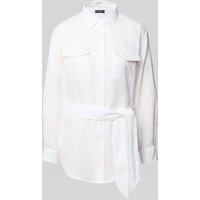 Lauren Ralph Lauren Regular Fit Leinenlongbluse mit Bindegürtel Modell 'CHADWICK' in Weiss, Größe L Lauren Ralph Lauren Regular Fit Leinenlongbluse mit Bindegürtel Modell 'CHADWICK' in Weiss, Größe L von Lauren Ralph Lauren