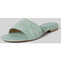 Lauren Ralph Lauren Sandalette aus Leder in unifarbenem Design Modell 'ALEGRA III' in Mint, Größe 41 von Lauren Ralph Lauren